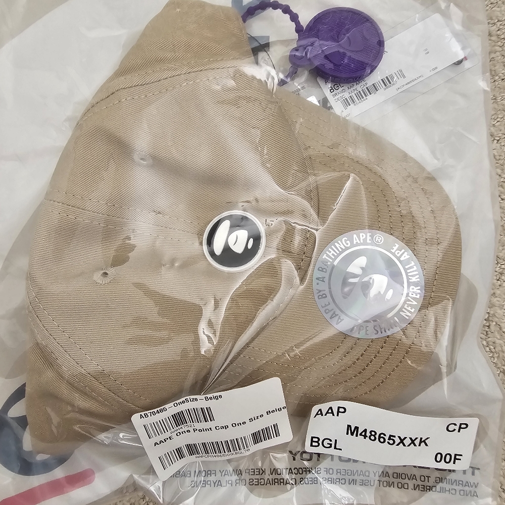 AAPE BY A BATHING APE (BAPE) One Point Logo Cap Dad Hat Adjustable